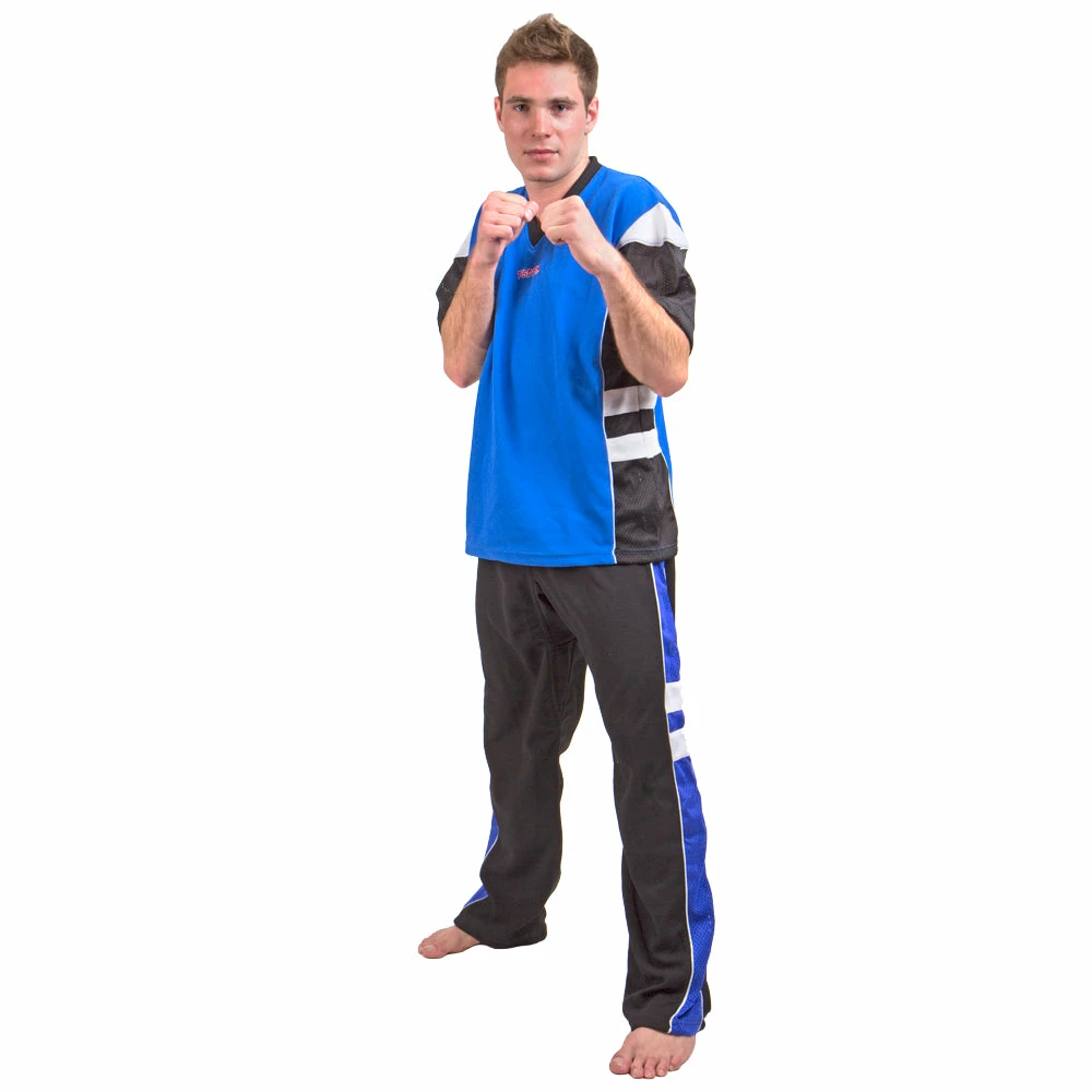 Fight Uniform Top Ten PQ Mesh - Blue, 1681-6 3 Fight Uniform Top Ten PQ Mesh - Blue, 1681-6