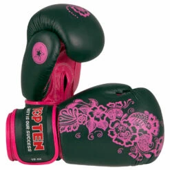 Top Ten Boxing Gloves Individuals - Black/pink, 2042-9