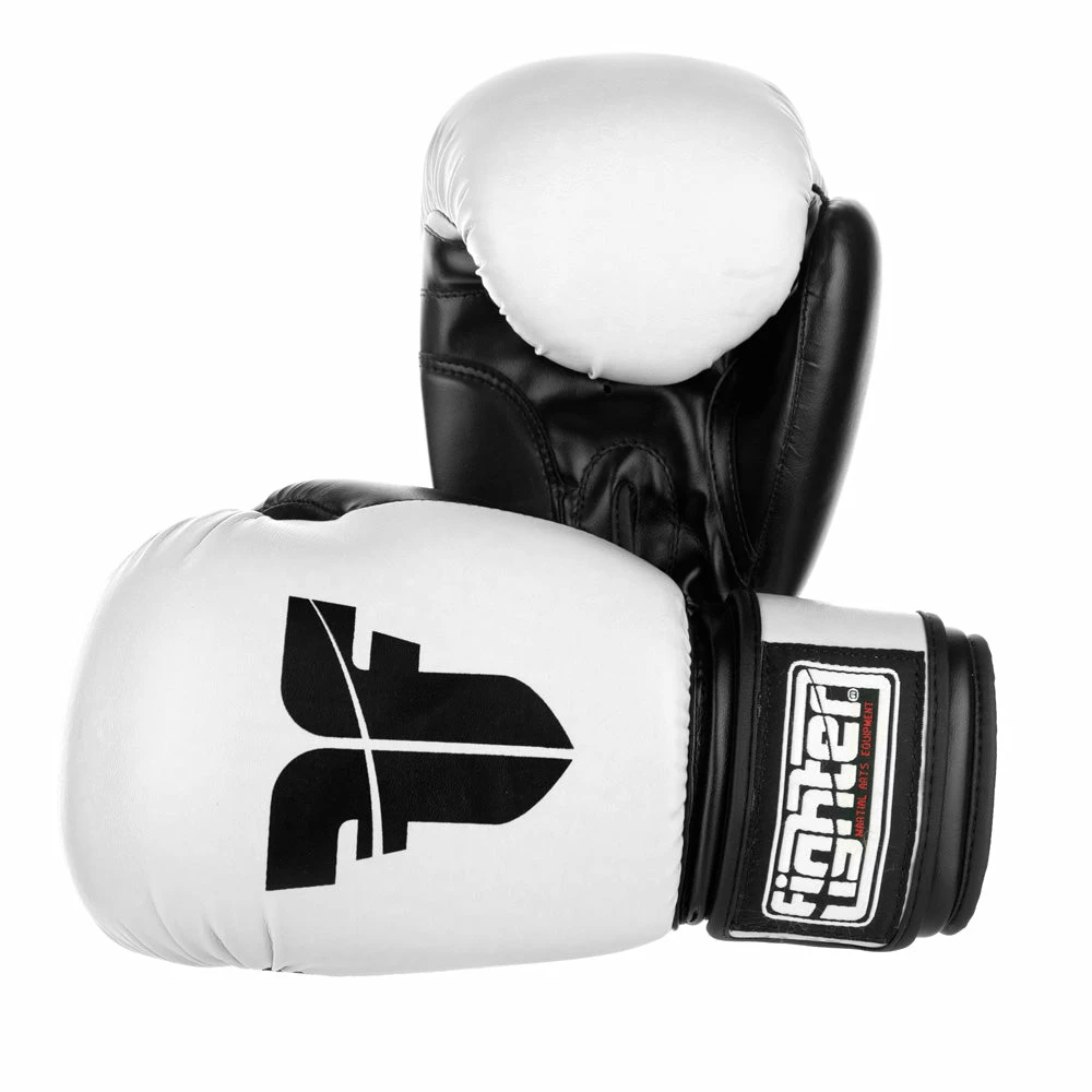Fighter Basic Gloves - White/black, 1376APUWB 3 Fighter Basic Gloves - White/black, 1376APUWB