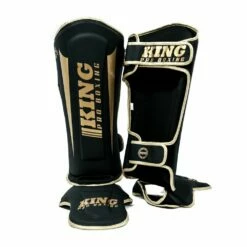 King Pro Boxing Shin Guards Revo 6 - Black/gold
