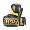 Fighter Boxing Gloves Basic Stripe - Black/gold