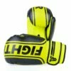 Fighter Boxing Gloves Basic Stripe - Neon Yellow/black -Fighters Europe Store 1376APU BN01