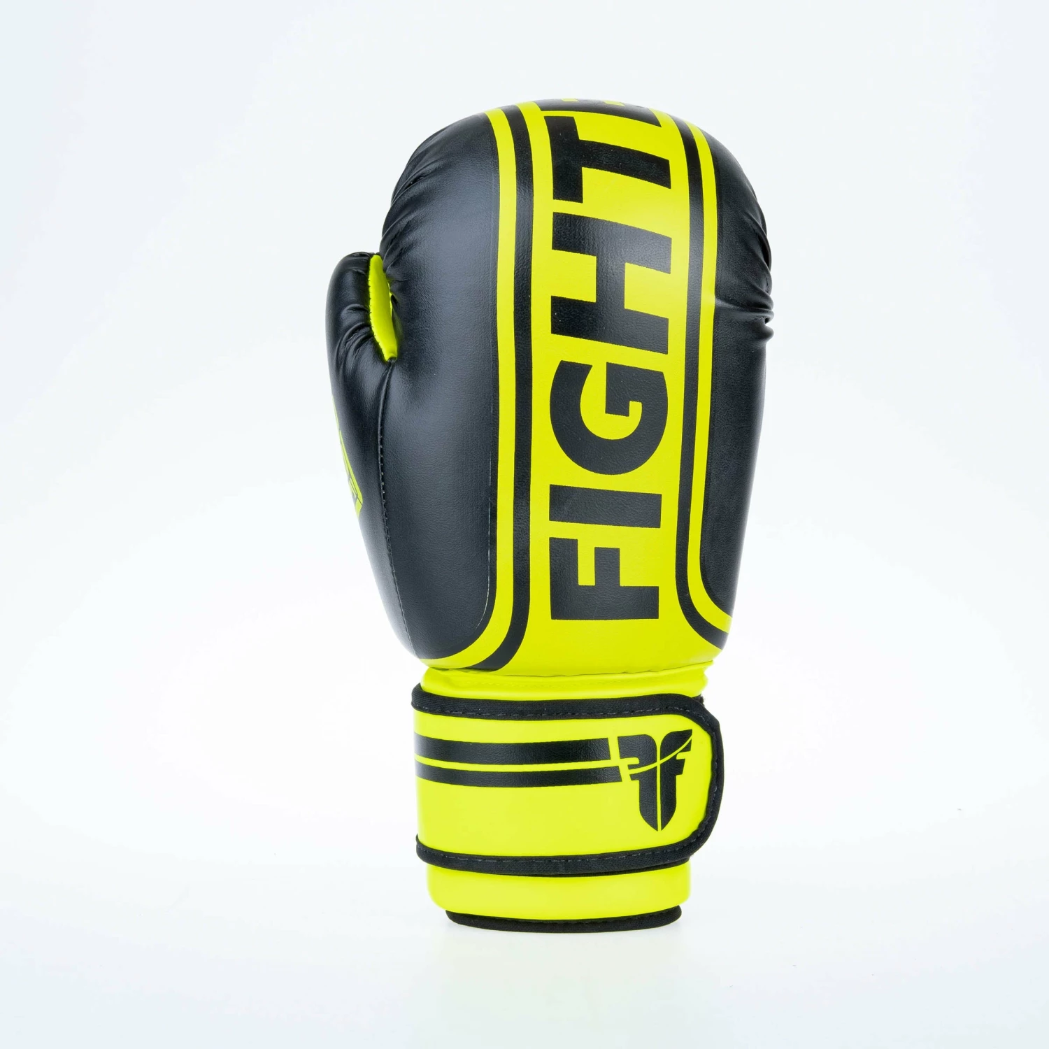 Fighter Boxing Gloves Basic Stripe - Neon Yellow/black 7 Fighter Boxing Gloves Basic Stripe - Neon Yellow/black - Image 5