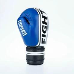 Fighter Boxing Gloves Basic Stripe - Blue -Fighters Europe Store 1376APU BW04