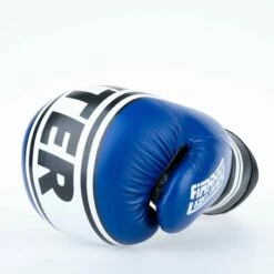 Fighter Boxing Gloves Basic Stripe - Blue -Fighters Europe Store 1376APU BW08