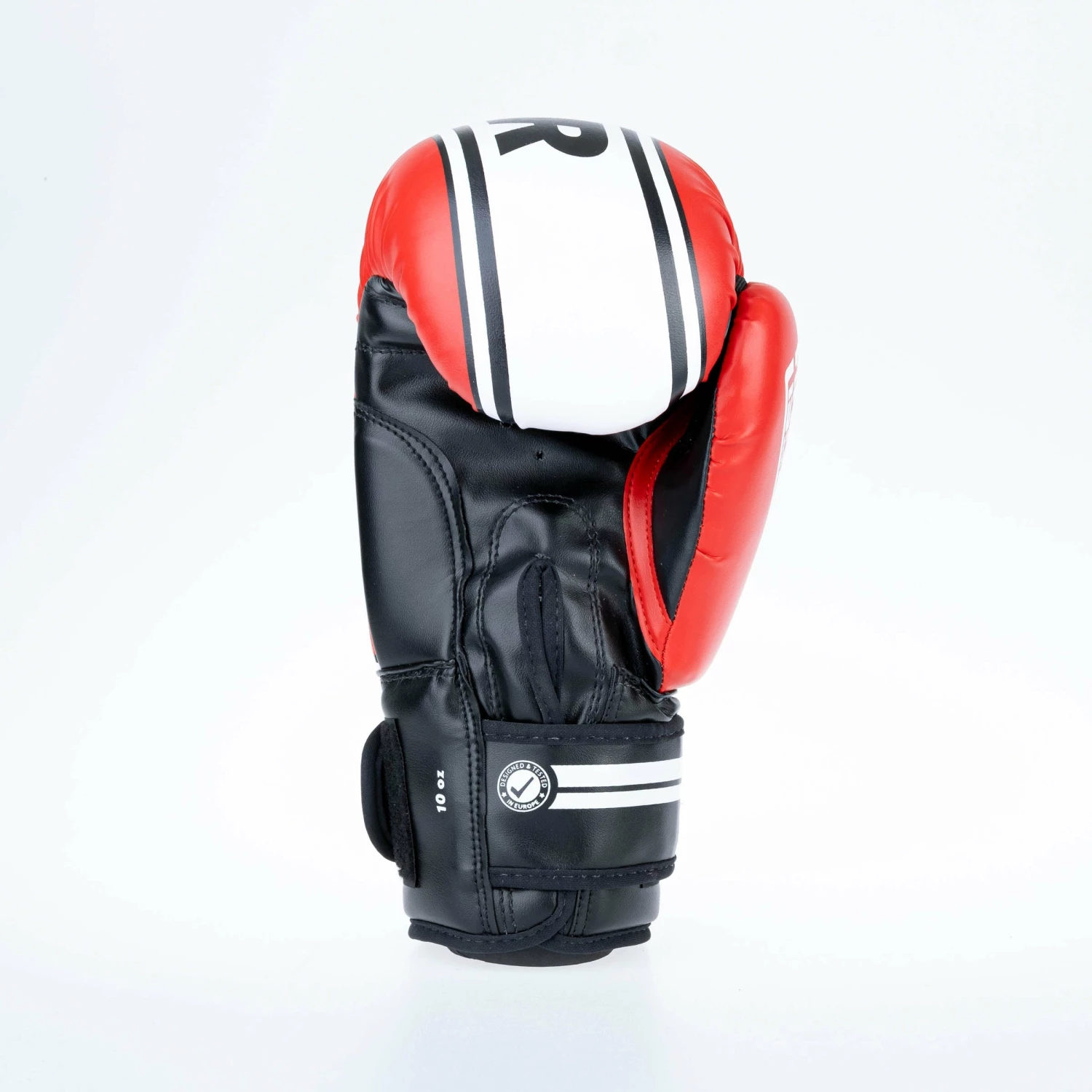 Fighter Boxing Gloves Basic Stripe - Red 4 Fighter Boxing Gloves Basic Stripe - Red - Image 2