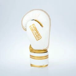 Fighter Boxing Gloves Basic Stripe - White/gold 14 Fighter Boxing Gloves Basic Stripe - White/gold -Fighters Europe Store 1376APU WG04