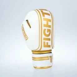 Fighter Boxing Gloves Basic Stripe - White/gold 15 Fighter Boxing Gloves Basic Stripe - White/gold -Fighters Europe Store 1376APU WG05