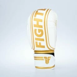 Fighter Boxing Gloves Basic Stripe - White/gold 16 Fighter Boxing Gloves Basic Stripe - White/gold -Fighters Europe Store 1376APU WG06