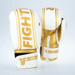 Fighter Boxing Gloves Basic Stripe - White/gold 19 Fighter Boxing Gloves Basic Stripe - White/gold -Fighters Europe Store 1376APU WG09