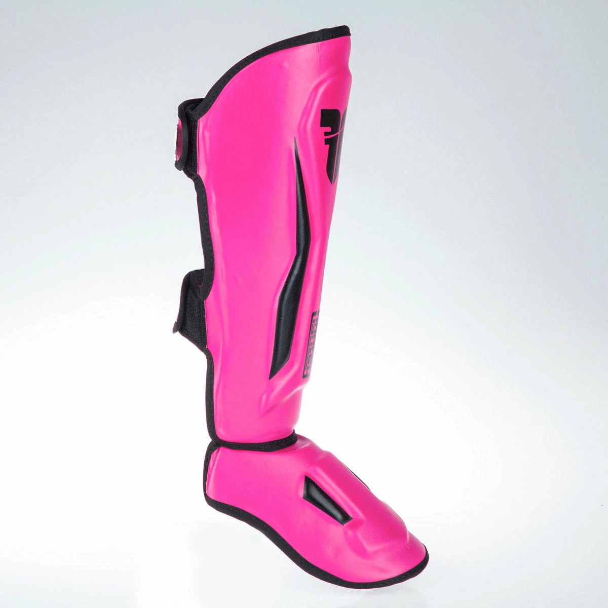 Fighter Shinguards Thai Ergo - Neon Pink/black, FSG-004NPB 7 Fighter Shinguards Thai Ergo - Neon Pink/black, FSG-004NPB - Image 5
