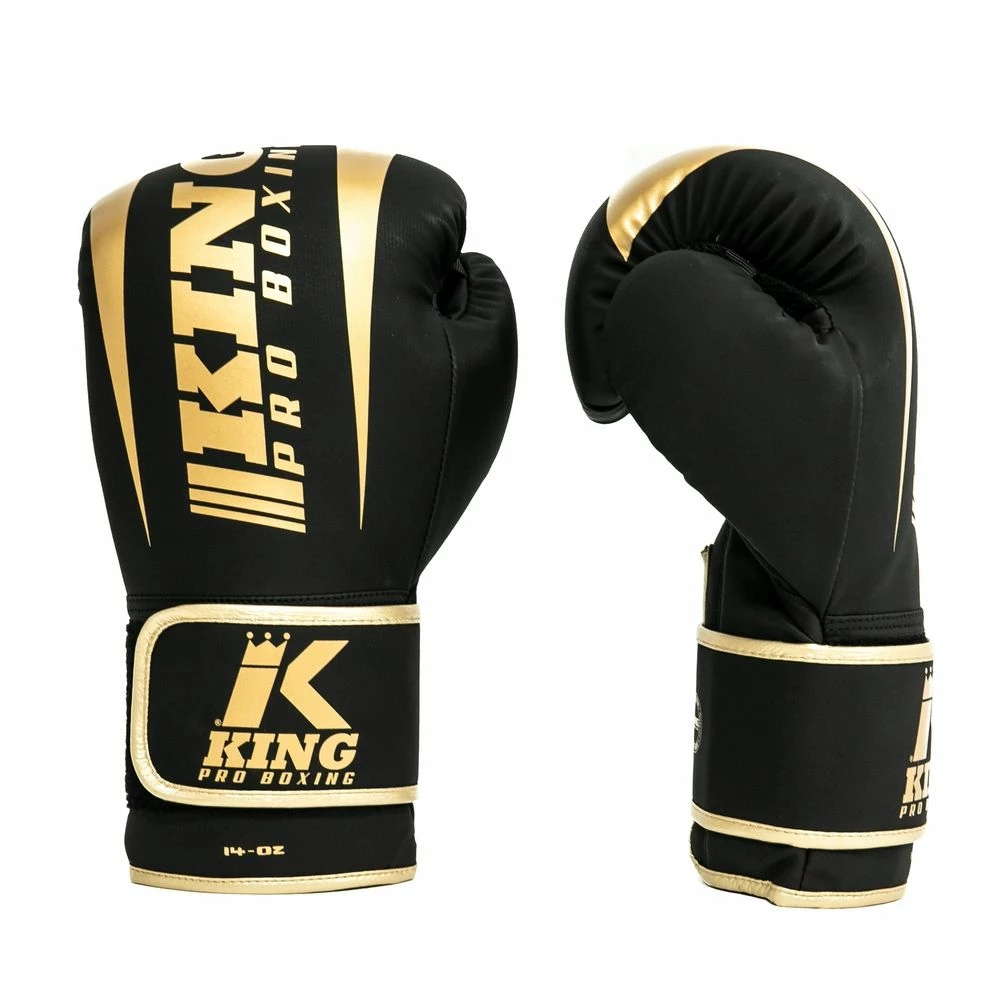 King Pro Boxing Boxing Gloves Revo 6 - Black/gold 4 King Pro Boxing Boxing Gloves Revo 6 - Black/gold - Image 2