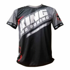 King ProBoxing Training T-shirt Star Vintage Stone - Black/grey, TTEE01-BLK/GRY