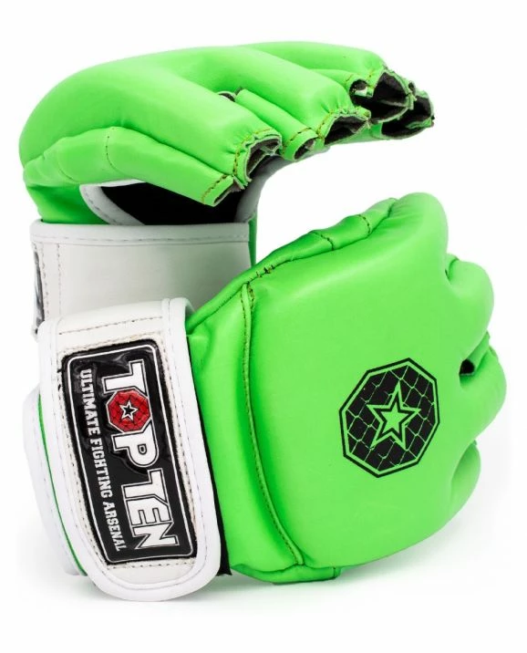 Top Ten MMA Gloves Striking C-Type - Green/white, 23351-51 3 Top Ten MMA Gloves Striking C-Type - Green/white, 23351-51