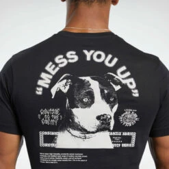 Reebok CrossFit Mess You Up Tee - Black, FJ5285 -Fighters Europe Store 356cbe60443881053066f834da365c22