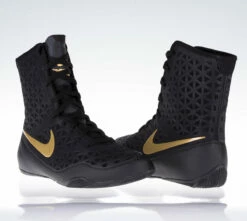 Nike KO Boxing Shoes - Black/gold, 839421001 -Fighters Europe Store 4009284e1098229329171969ae5b4b35