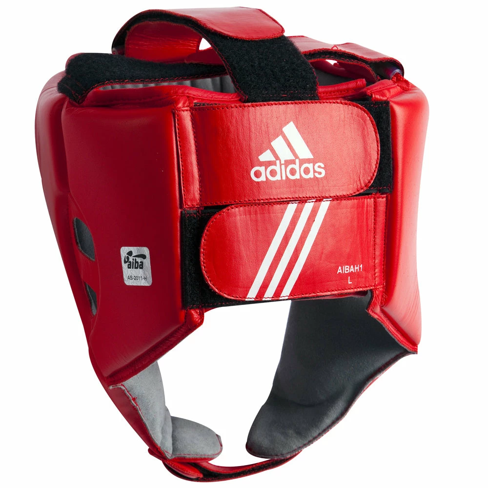 ADIDAS AIBA Boxing Head Guard - Red, AIBAH1-R 4 ADIDAS AIBA Boxing Head Guard - Red, AIBAH1-R - Image 2
