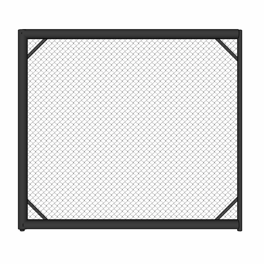 MMA Cage Panel With Left Side Padding, CP-L 3 MMA Cage Panel With Left Side Padding, CP-L