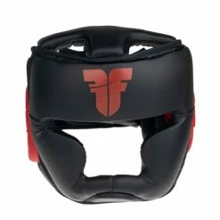Fighter Headguard Sparring - Black/red, JE1421PURED
