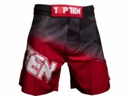 Top Ten MMA Prism Shorts - Red, 18151-41