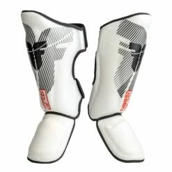 Fighter Shinguards Thai Classic - White/black, JE1573BWH