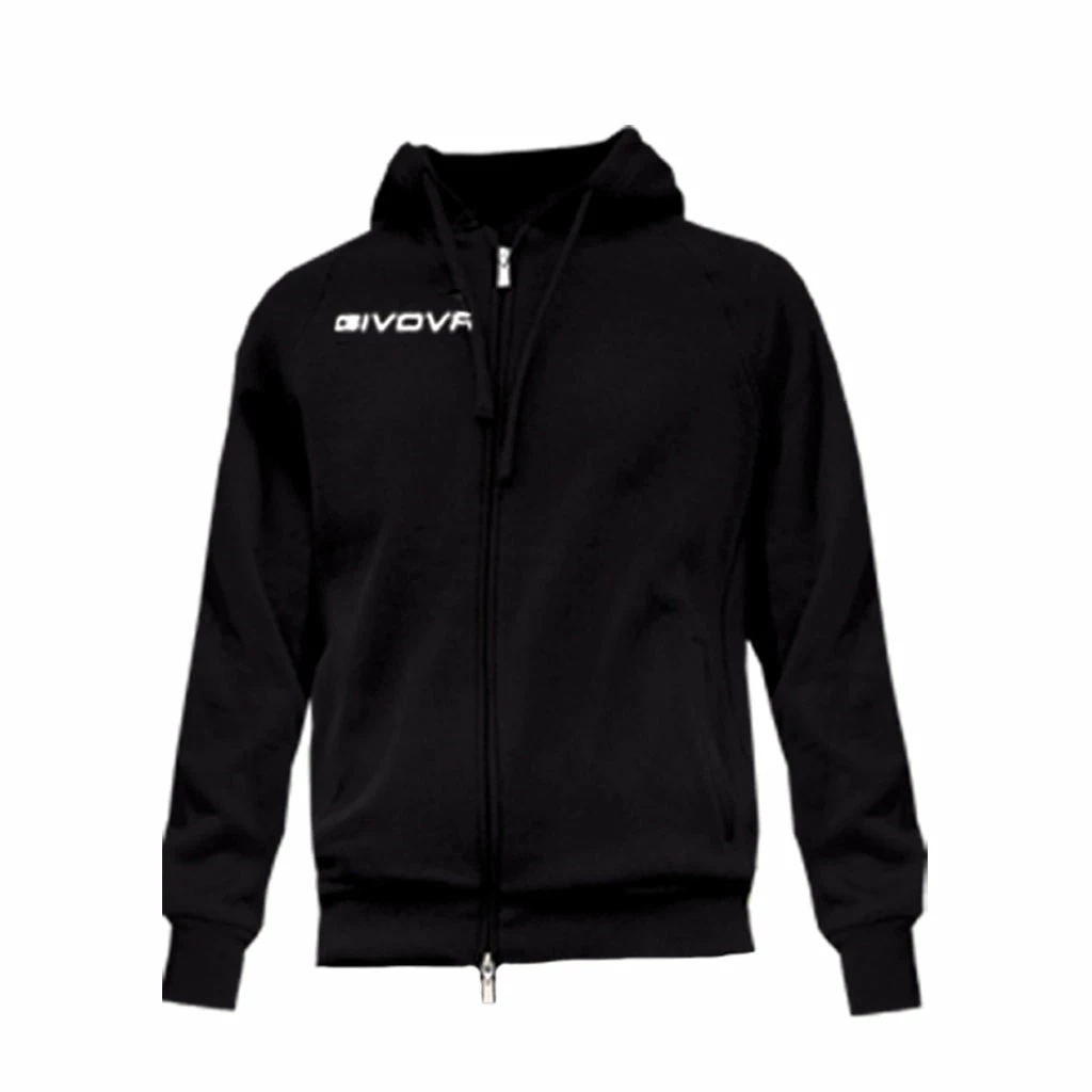 Givova Full Hoodie - Black, MA024B 3 Givova Full Hoodie - Black, MA024B