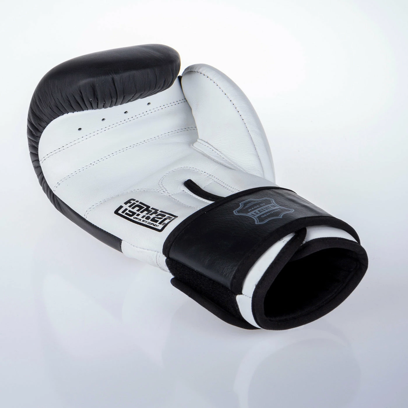 Fighter Boxing Gloves SPLIT- Black/white, FBG-001BW 7 Fighter Boxing Gloves SPLIT- Black/white, FBG-001BW - Image 5