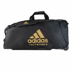 Adidas TKD TROLLEY Bag - Black/gold, ADIACC057CS-GOLD