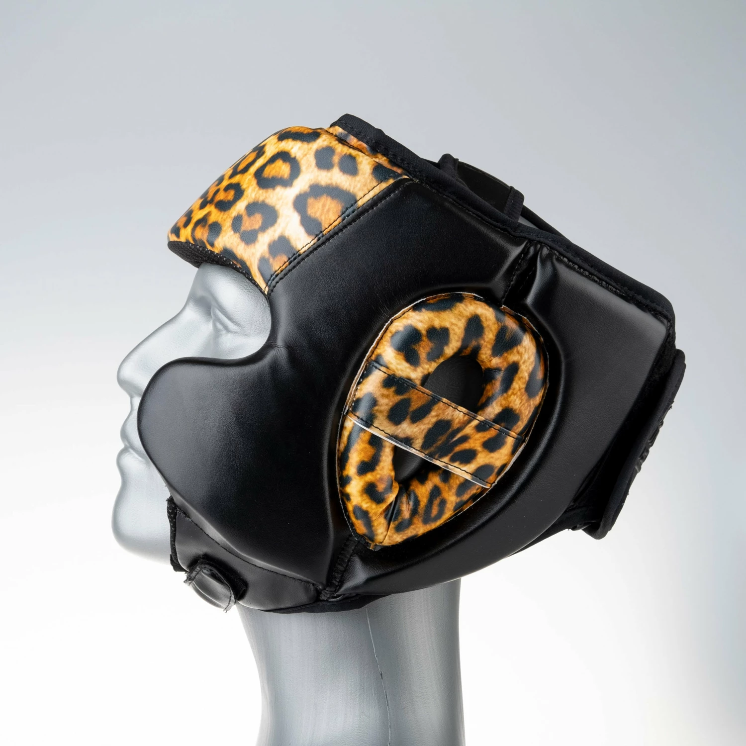 Fighter Headguard Sparring Pro Jungle Series - Leopard, JE2796LE 4 Fighter Headguard Sparring Pro Jungle Series - Leopard, JE2796LE - Image 2