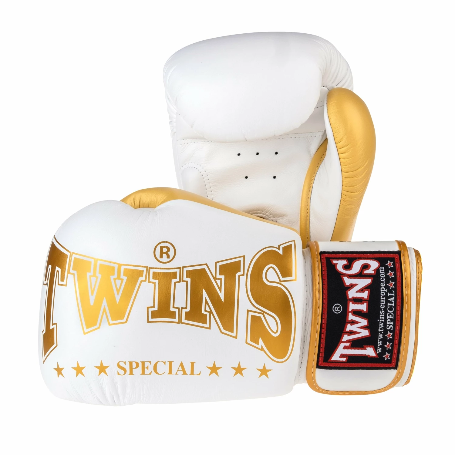 Boxing Gloves Twins - White/gold, BGVL-8-WHITE 3 Boxing Gloves Twins - White/gold, BGVL-8-WHITE