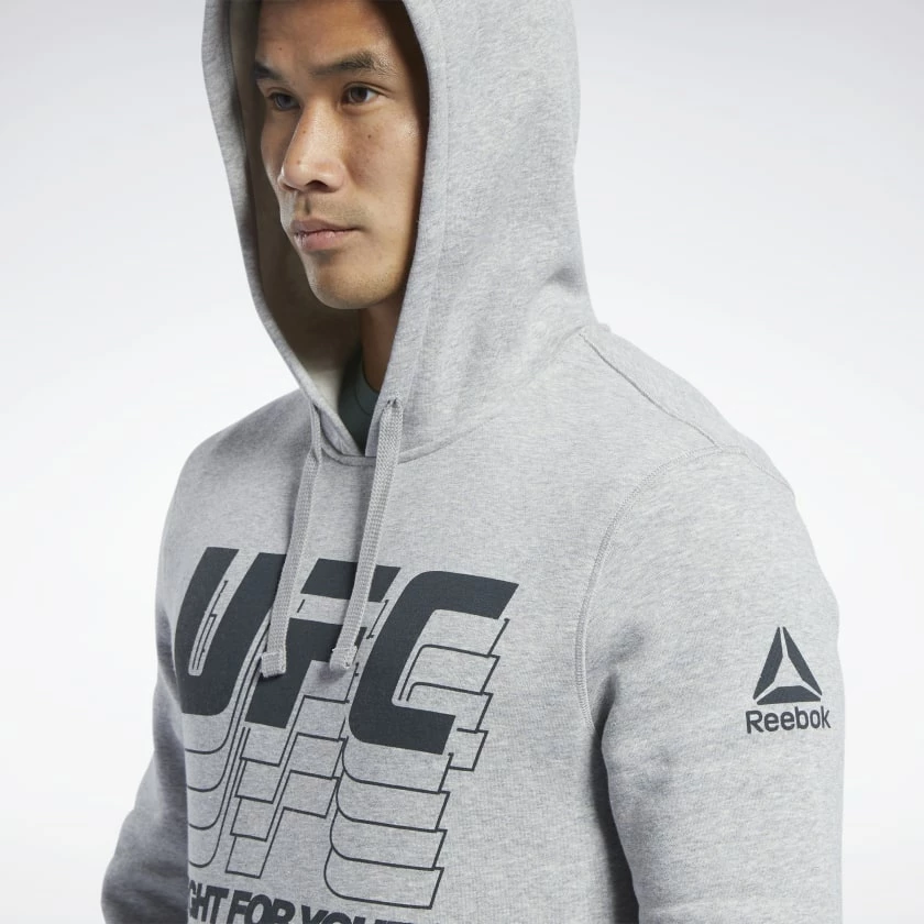 Reebok UFC FG Hoodie - Grey, FK2342 6 Reebok UFC FG Hoodie - Grey, FK2342 - Image 4