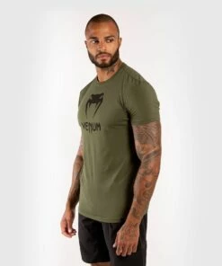 Venum Classic T-shirt - Khaki -Fighters Europe Store 98a83c34ff2ccd7a430e66c1a14c56feace68351 TS CLASSIC KAKI BLACK SD 02
