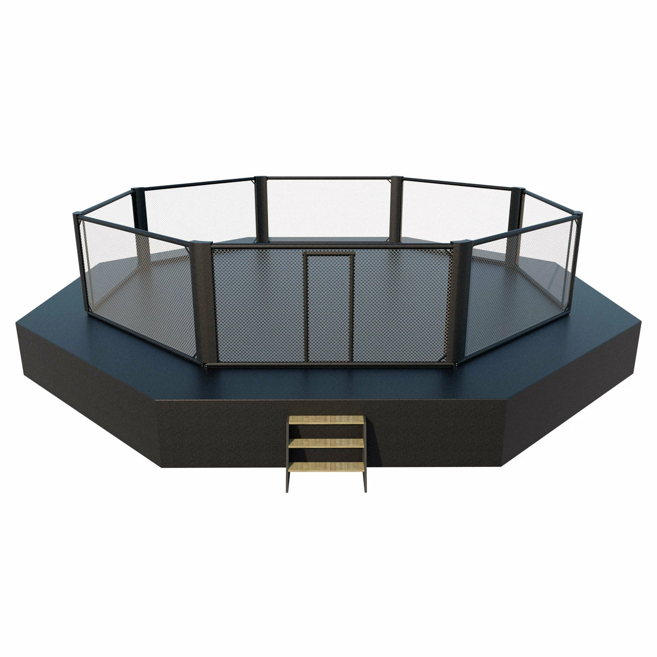 MMA Competition Cage 7x7m + Sidewalk 1m - Black, 7V1002DCH 4 MMA Competition Cage 7x7m + Sidewalk 1m - Black, 7V1002DCH - Image 2