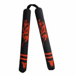 Fighter Soft Nunchaku - Dragon - Black/red