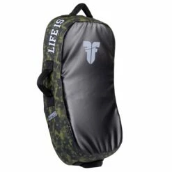Fighter Kicking Shield - MULTI GRIP - Life Is A Fight - Green Camo, FKSH-27