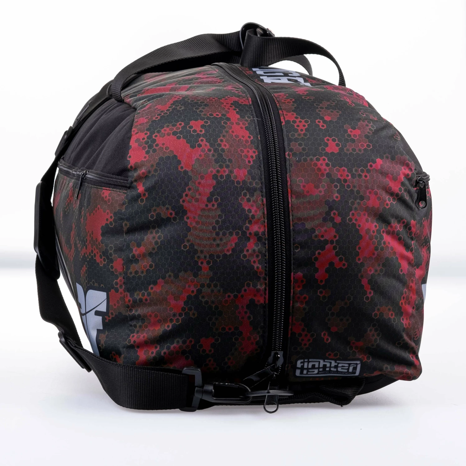 Fighter Sports Bag/Backpack - Red Honeycomb 5 Fighter Sports Bag/Backpack - Red Honeycomb - Image 3