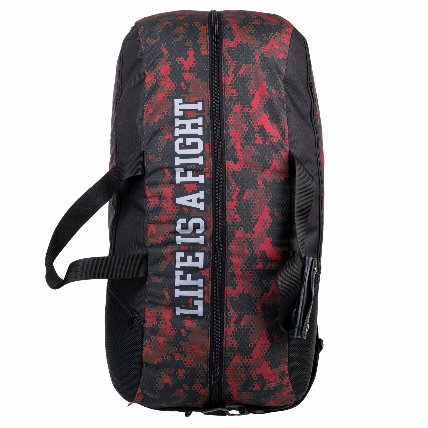 Fighter Sports Bag/Backpack - Red Honeycomb 7 Fighter Sports Bag/Backpack - Red Honeycomb - Image 5