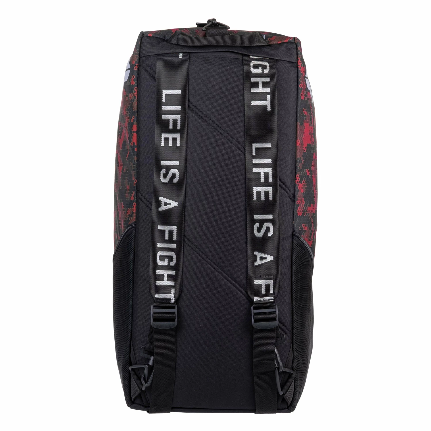 Fighter Sports Bag/Backpack - Red Honeycomb 8 Fighter Sports Bag/Backpack - Red Honeycomb - Image 6