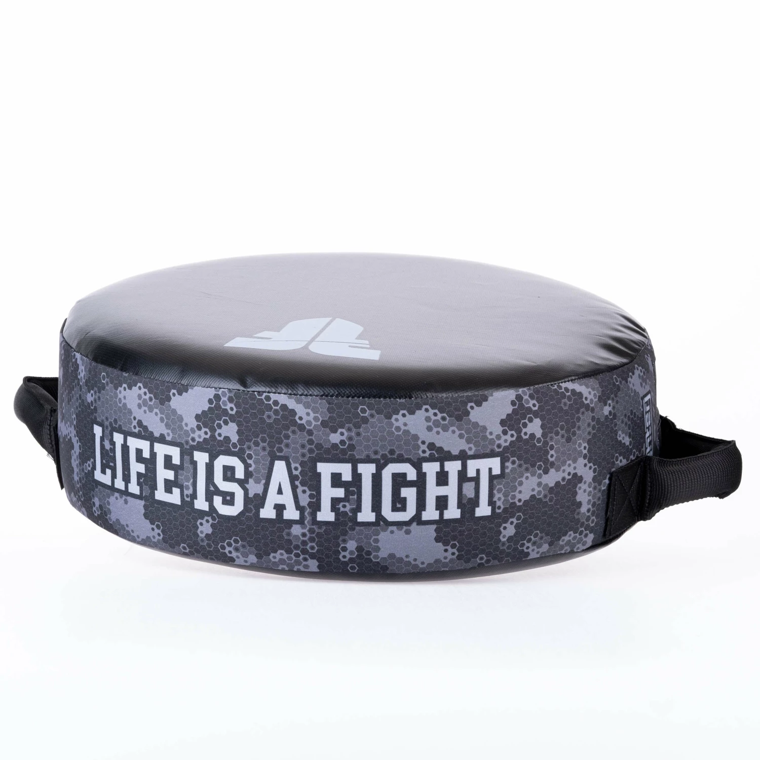 Products Fighter Round Shield - Life Is A Fight - Grey Camo, FKSH-33 4 Products Fighter Round Shield - Life Is A Fight - Grey Camo, FKSH-33 - Image 2