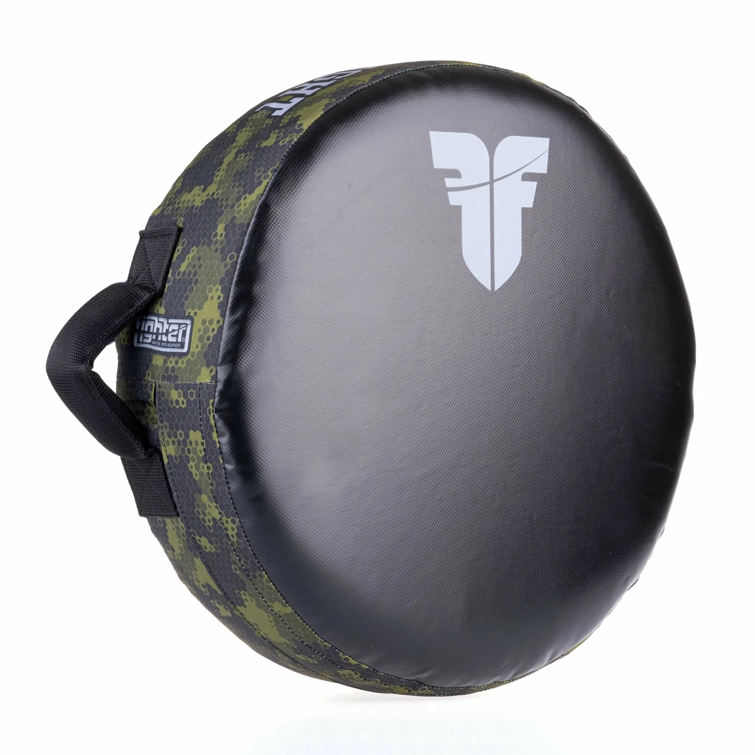 Fighter Round Shield - Life Is A Fight - Green Camo, FKSH-31 3 Fighter Round Shield - Life Is A Fight - Green Camo, FKSH-31