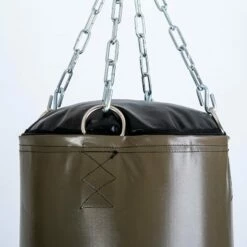 Fighter Boxing Bag Professional - Khaki/gold, 150cm & 180cm; Diameter 36cm -Fighters Europe Store DSCF9027