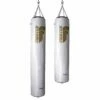Fighter Boxing Bag Professional - White/gold, 150cm & 180cm; Diameter 36cm