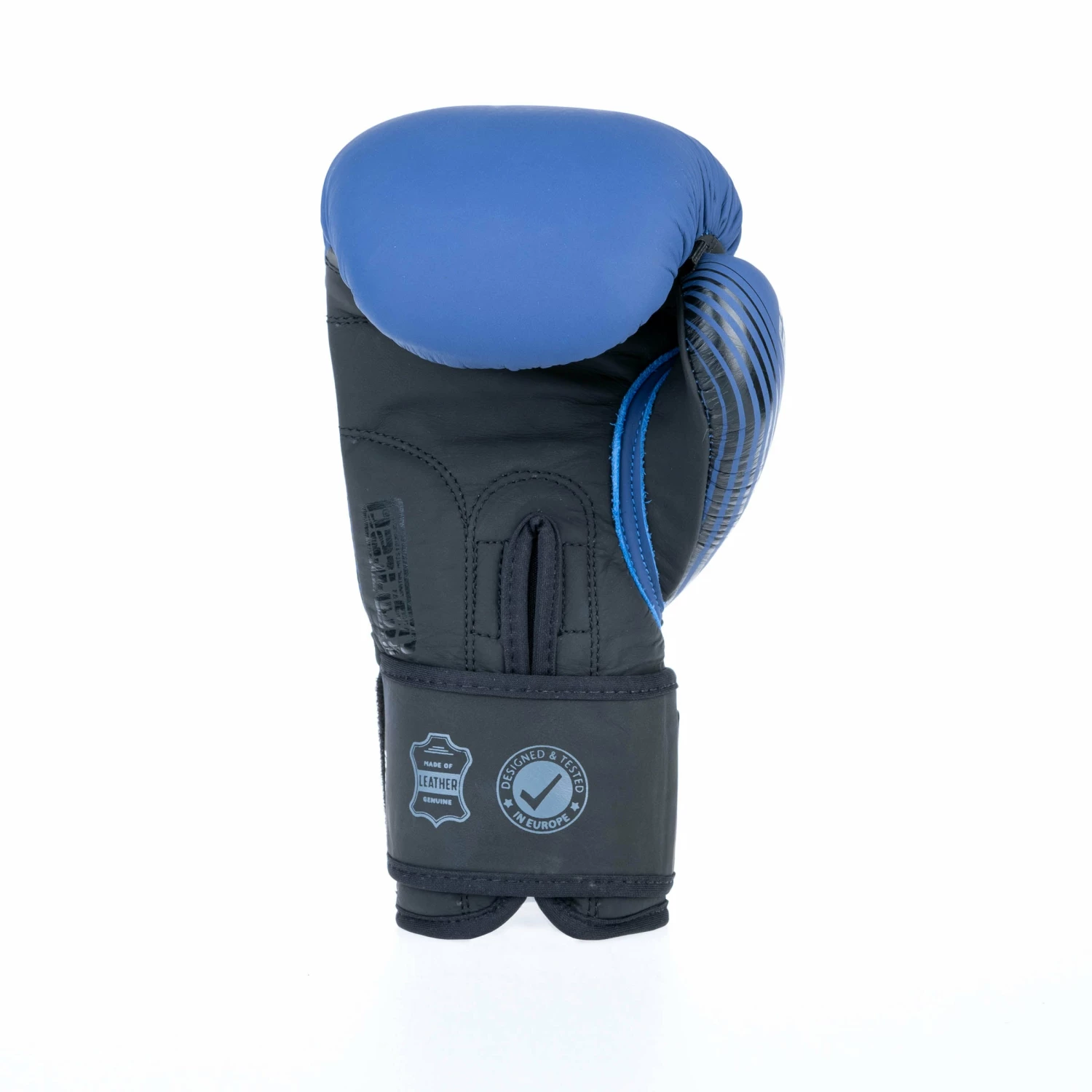 Fighter Boxing Gloves SPLIT Stripes - Blue/black 4 Fighter Boxing Gloves SPLIT Stripes - Blue/black - Image 2