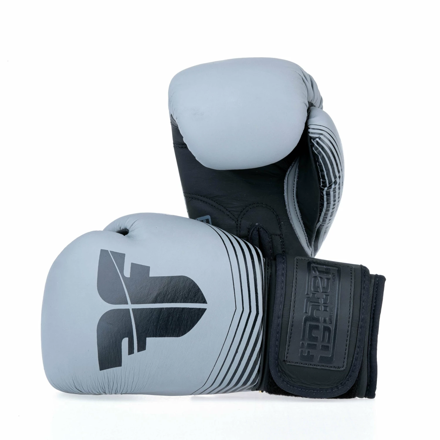Fighter Boxing Gloves SPLIT Stripes - Gray/black 3 Fighter Boxing Gloves SPLIT Stripes - Gray/black