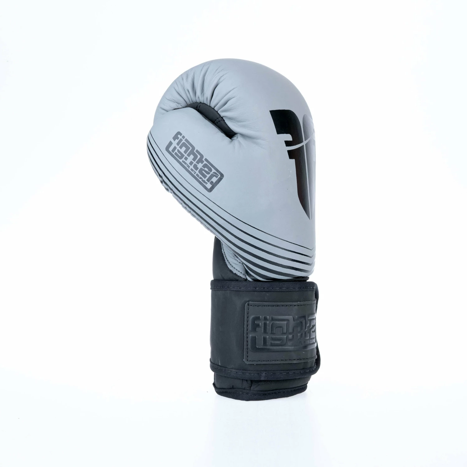 Fighter Boxing Gloves SPLIT Stripes - Gray/black 6 Fighter Boxing Gloves SPLIT Stripes - Gray/black - Image 4