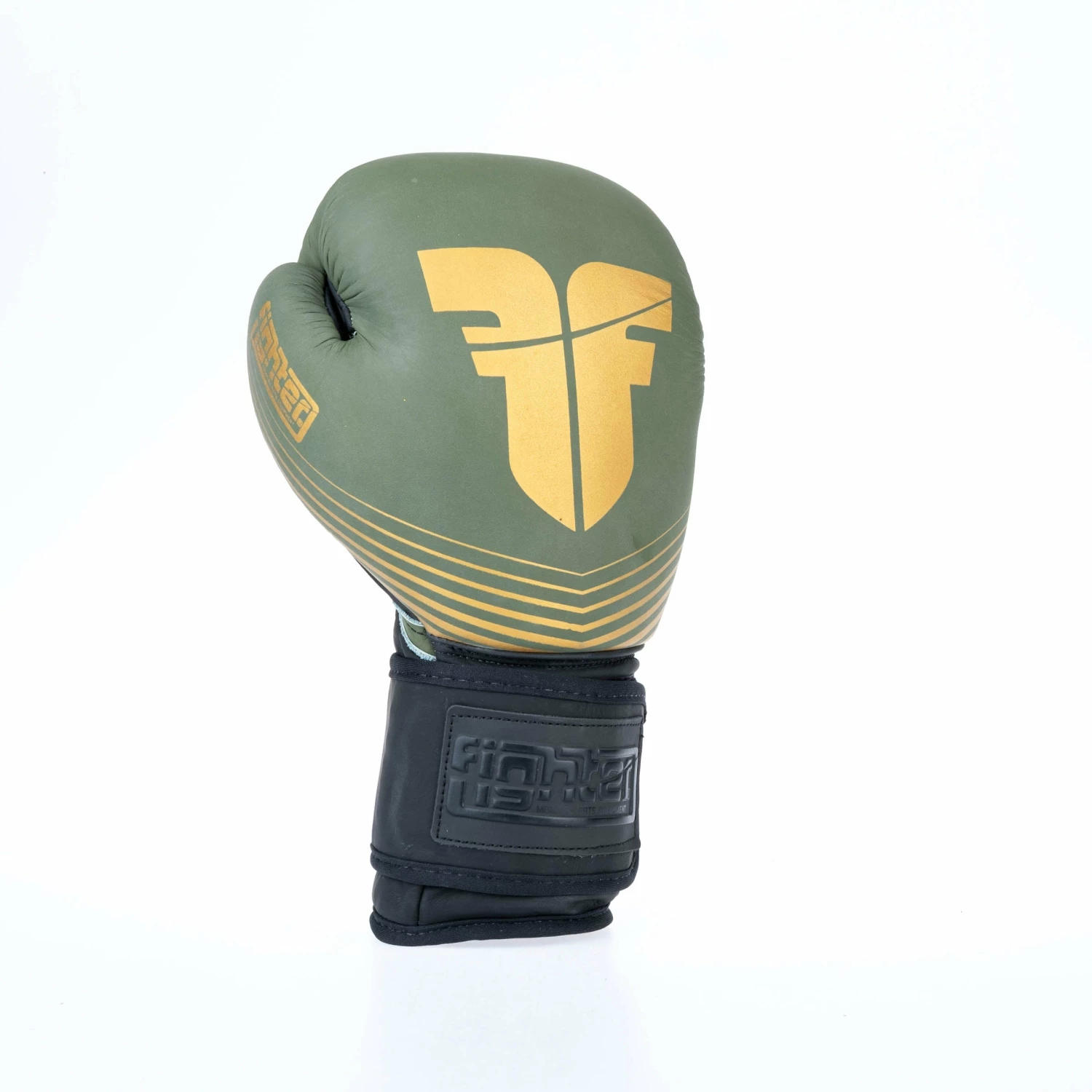 Fighter Boxing Gloves SPLIT Stripes - Khaki/gold 7 Fighter Boxing Gloves SPLIT Stripes - Khaki/gold - Image 5