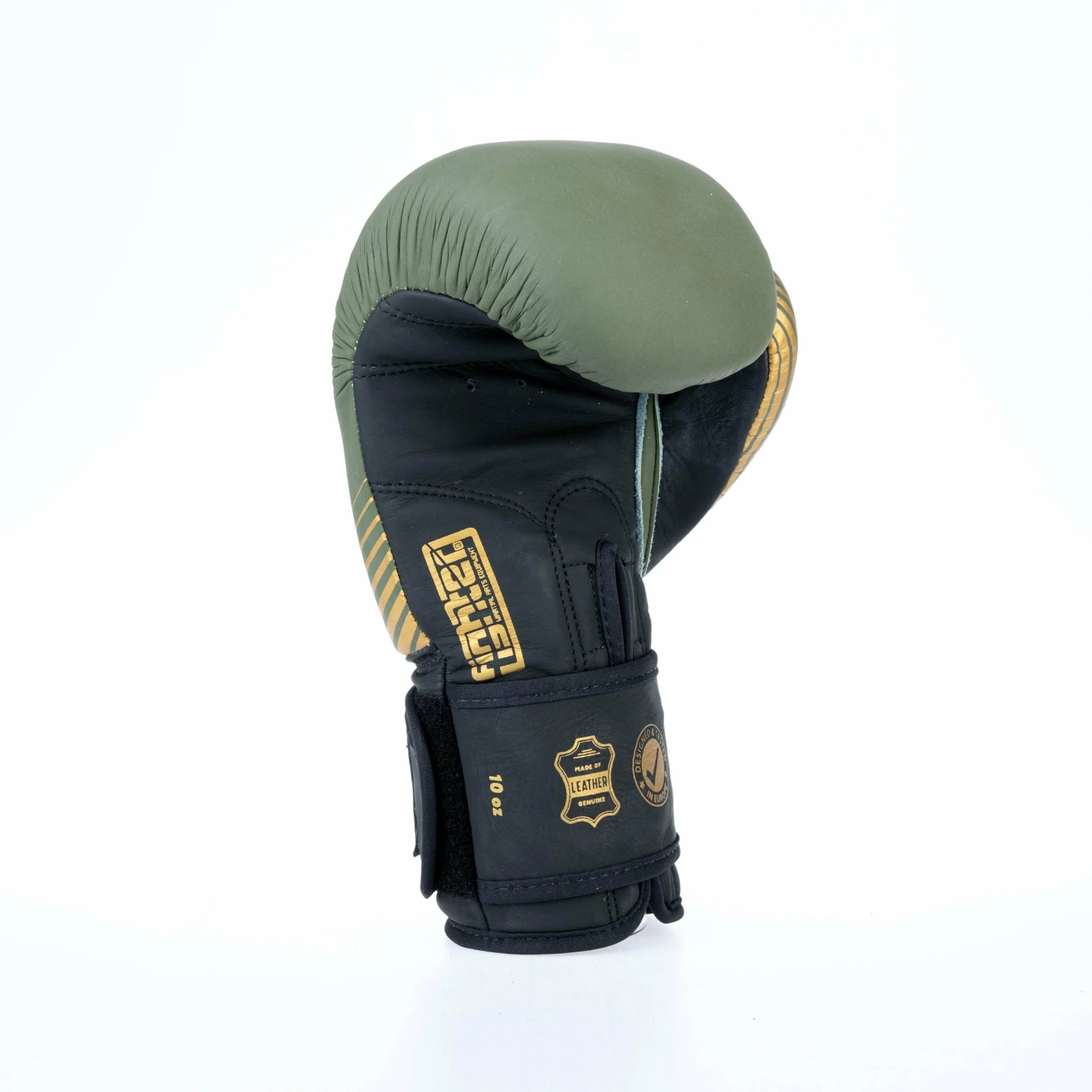 Fighter Boxing Gloves SPLIT Stripes - Khaki/gold 9 Fighter Boxing Gloves SPLIT Stripes - Khaki/gold - Image 7