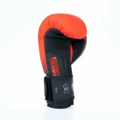 Fighter Boxing Gloves SPLIT Stripes - Red/black -Fighters Europe Store FBG 001 SRD07