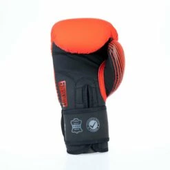 Fighter Boxing Gloves SPLIT Stripes - Red/black -Fighters Europe Store FBG 001 SRD08