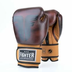 Fighter Boxing Gloves Retro - Brown -Fighters Europe Store FBG 006 RBR10